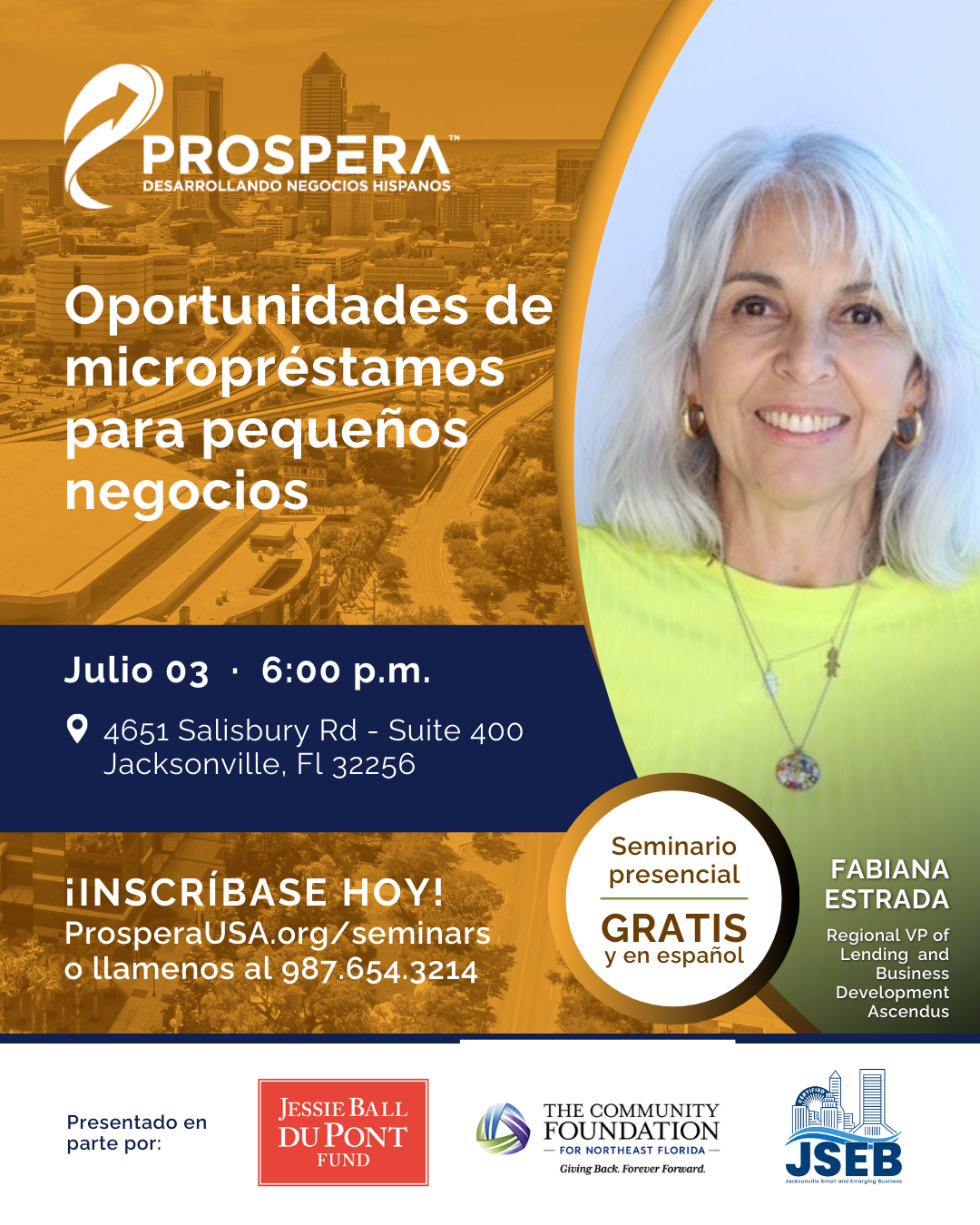 Prospera USA Workshop: Microloan opportunities for small businesses - July 3, 2025