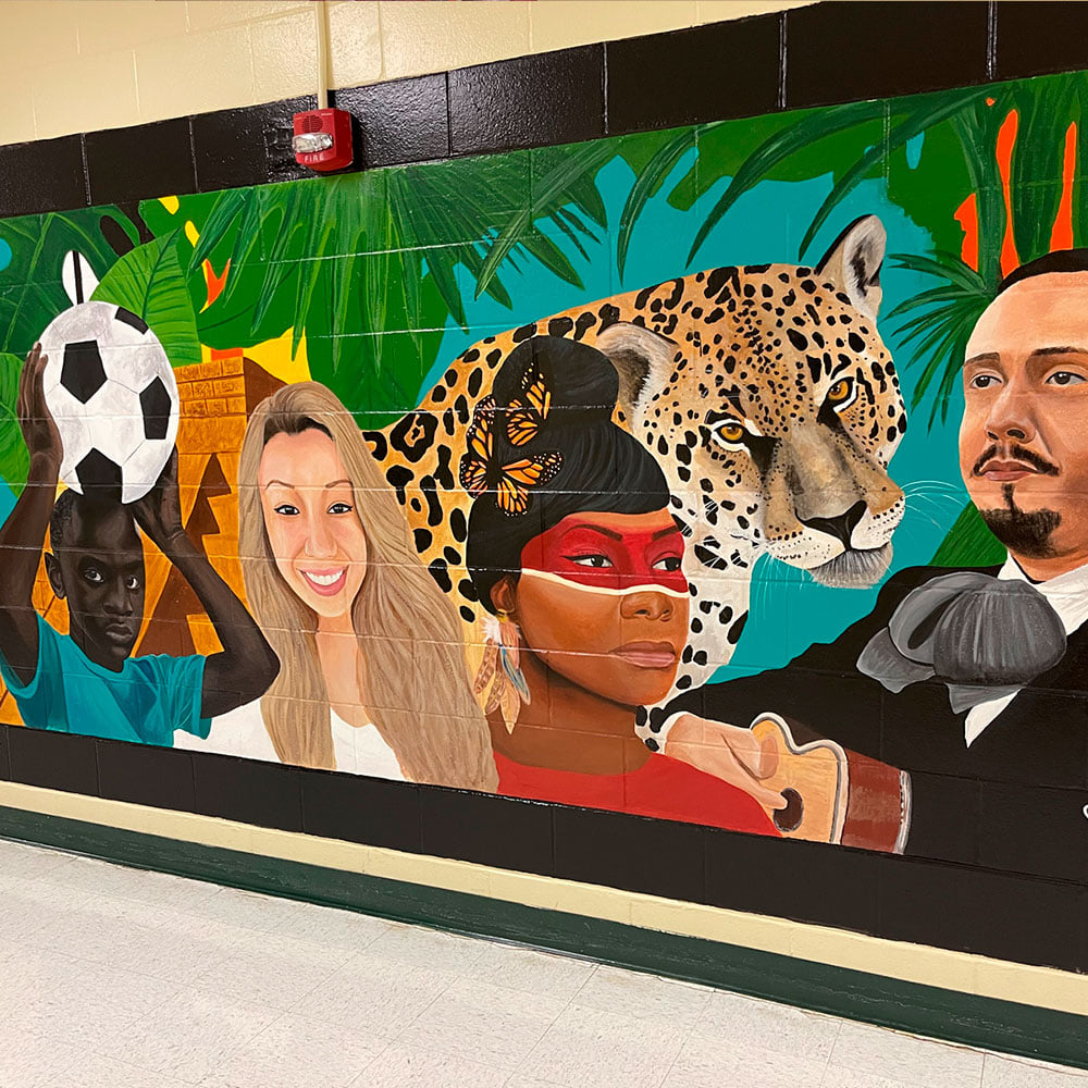 DuPont Middle School unveils mural in honor of Hispanic Heritage Month ...