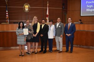 St. Johns Board of County Commissioners recognizes with its Proclamation the importance of Hispanic Heritage Month