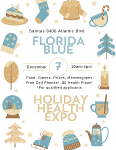 Florida Blue Sanitas 2023 Holiday Health Clinic Expo
