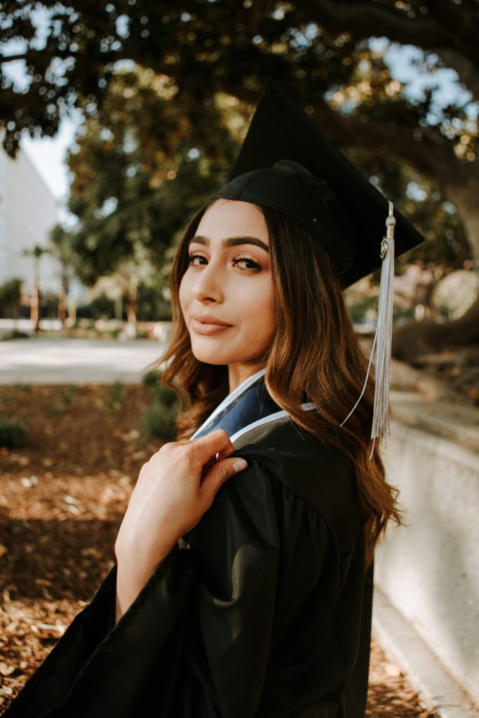 Hispanic Young Woman Graduate