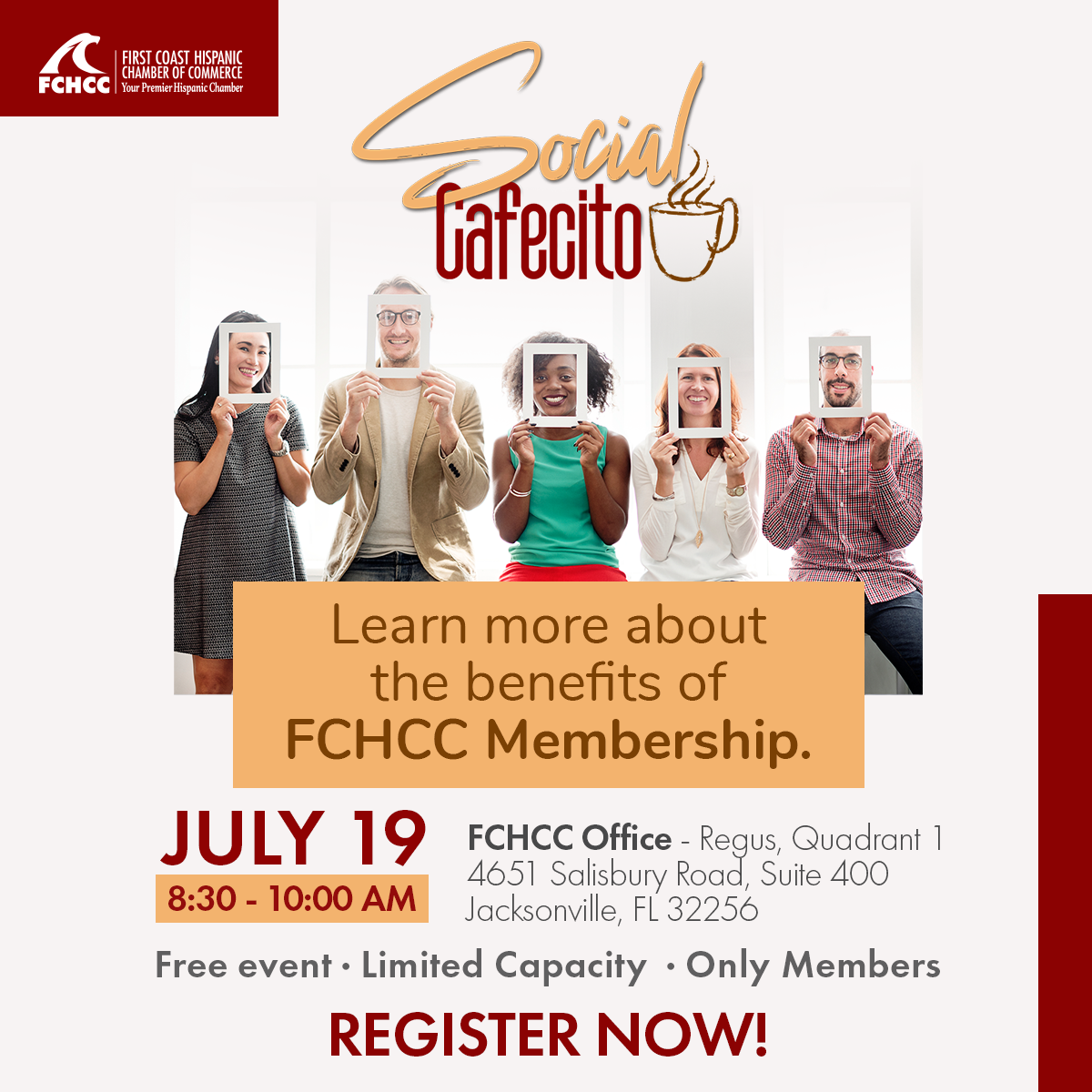 FCHCC July 2024 Social Cafecito Event