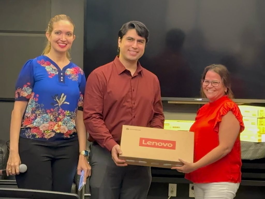 Coca Cola Florida donated laptops to each of the recipients of the Achieving the Dream Scholarship Winners of 2024