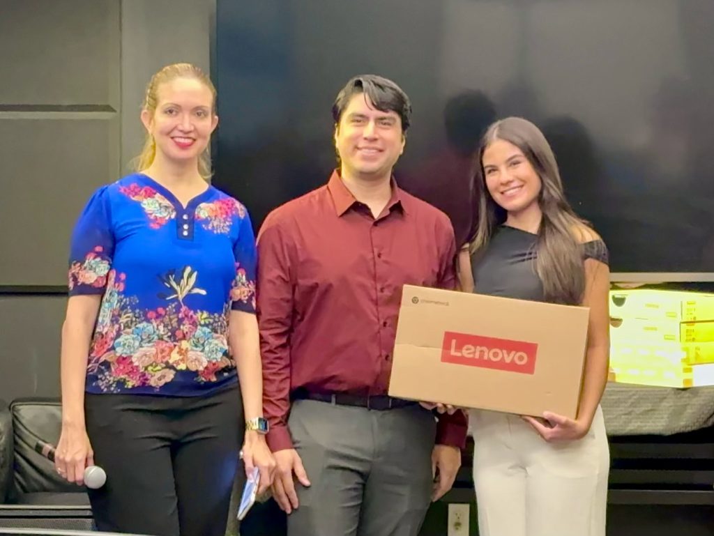 Coca Cola Florida donated laptops to each of the recipients of the Achieving the Dream Scholarship Winners of 2024