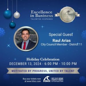 2024 Excellence in Business Awards - Special Guest - City Council Member: Raul Arias