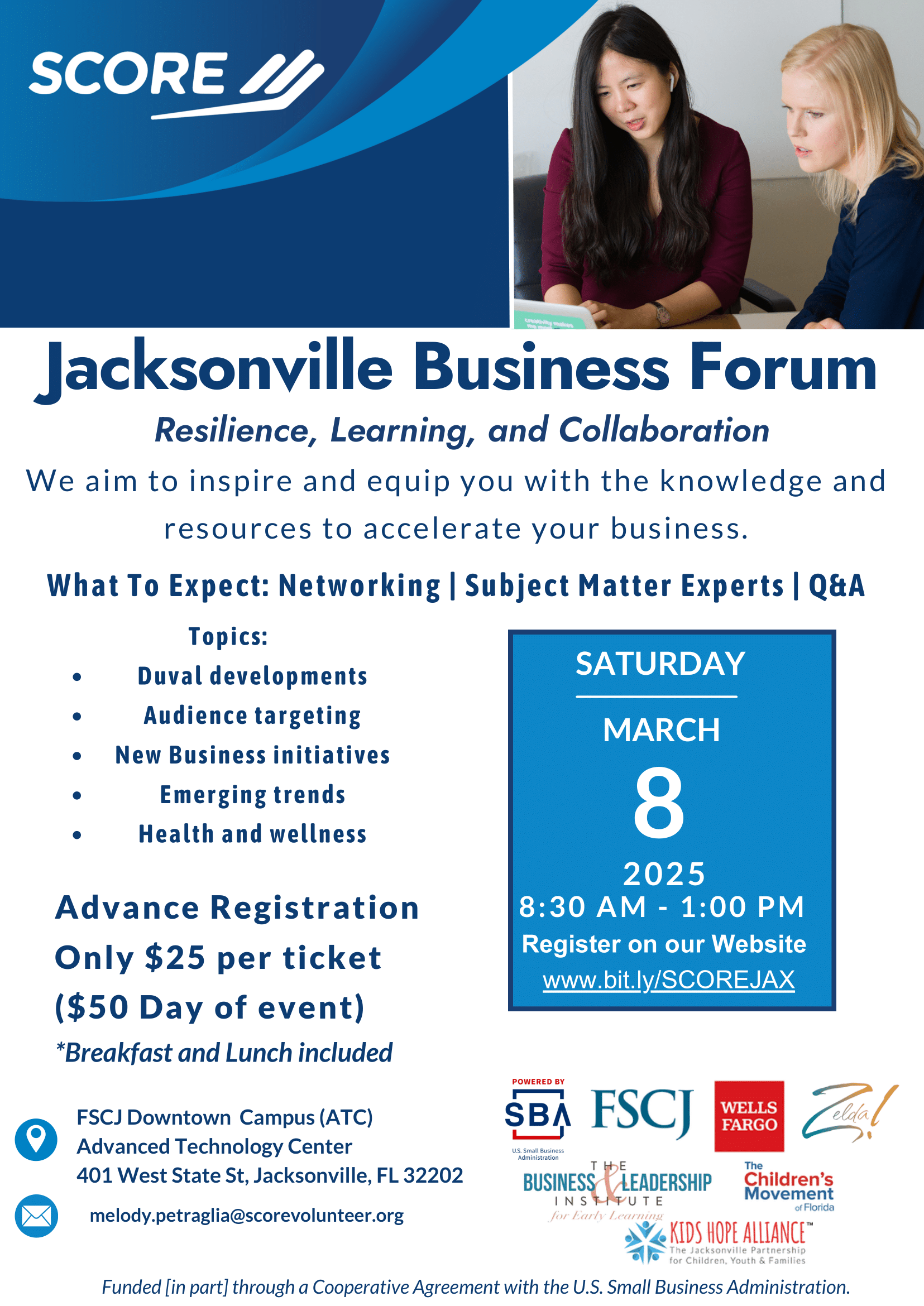 SCORE: Jacksonville Business Forum - March 8, 2025