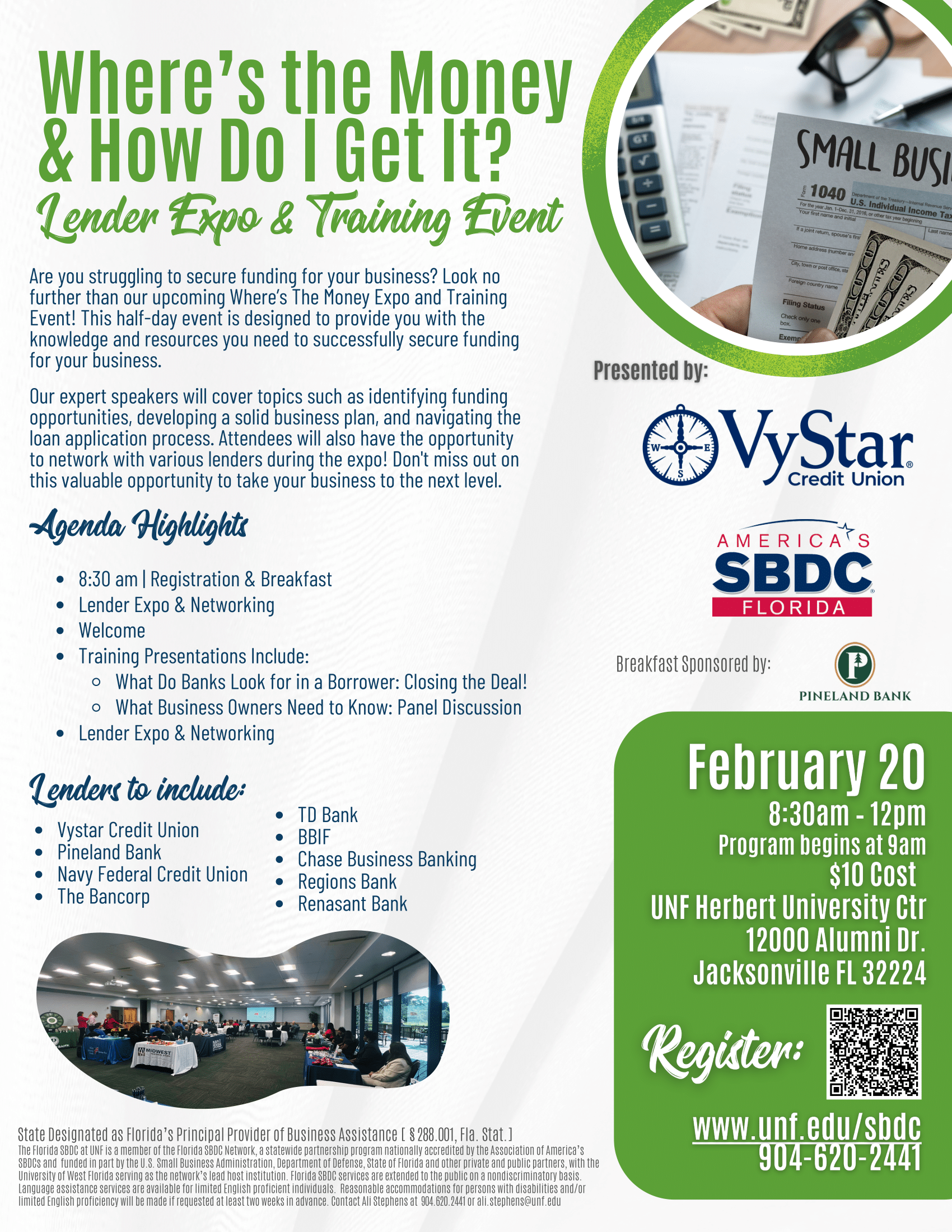 &quot;Where&#039;s the Money Lender&quot; SBDC Event - February 20, 2025